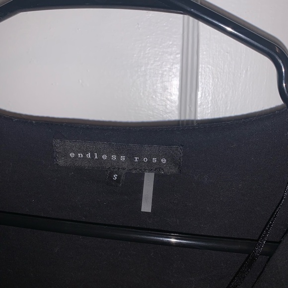 Endless Rose Front Twist Blouse Black Small - Picture 4 of 5